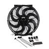 CF003 BK 14 Inch 90W 12V Universal Car Slim Reversible Electric Radiator Cooling Fan Push Pull with Mounting Kit
