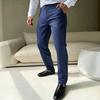 New Men's Slim-fit Business Dress Pants, Solid Color Drape Casual Pants, European and American Style Versatile