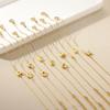 Mini Cute 3D Initials Bubble Letter Chain Bracelet For Women New Gold Color Stainless Steel Waterproof Elegant Christmas Jewelry
