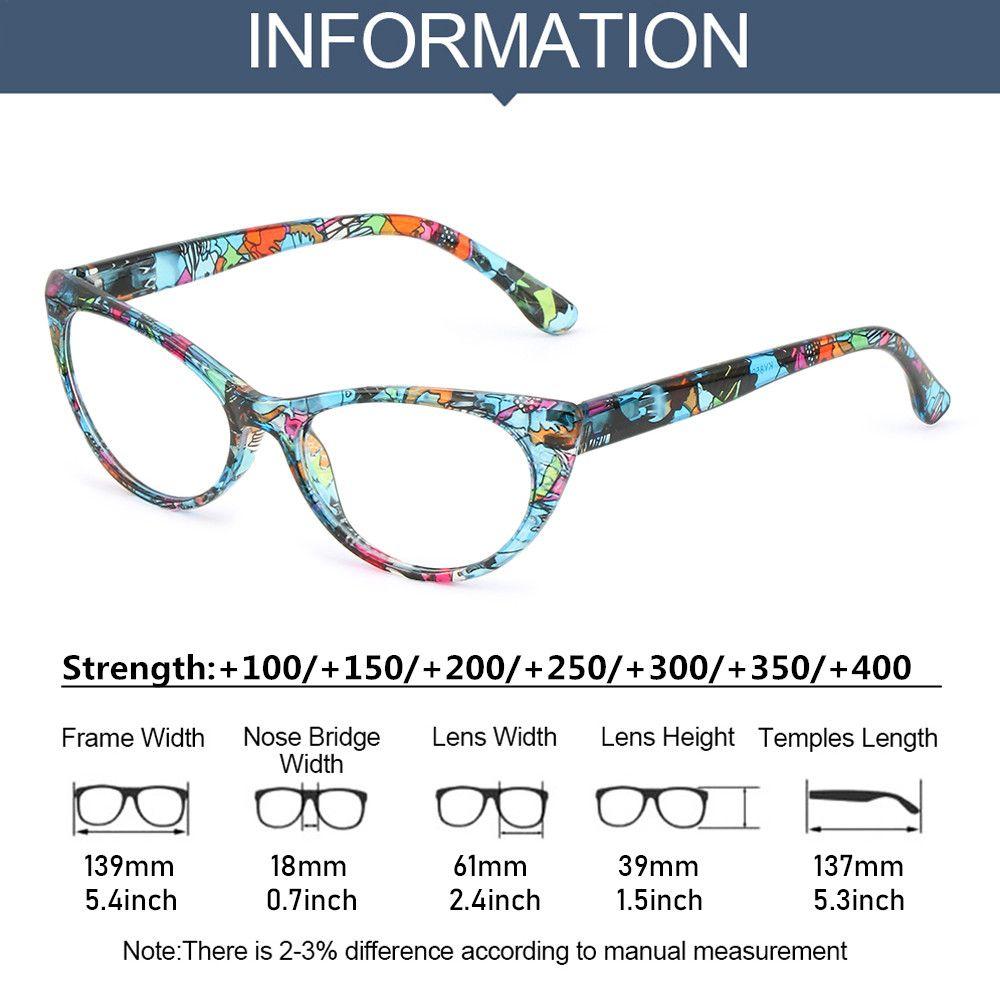 Fashion Flowers Elegant Vintage Eye Protection Reading Glasses Ultra Light Frame Floral Eyeglasses
