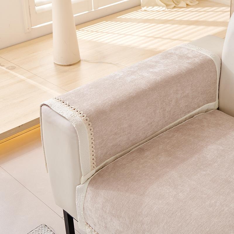 Modern Light Luxury Sofa Cushion Four Seasons Universal New Chenille Non-Slip Cushion Simple Leather Sofa Cover Cover Cloth