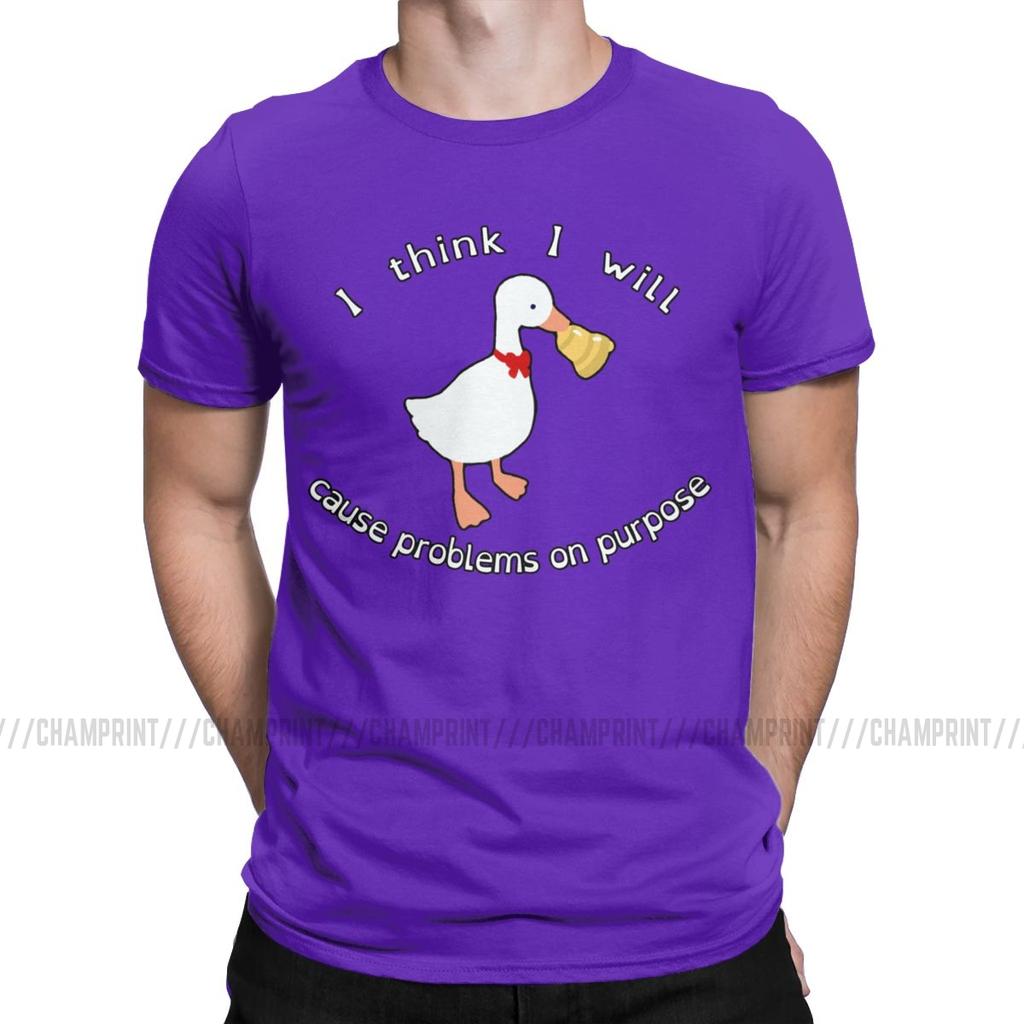 Men Cause Problems On Purpose T Shirt Untitled Game Funny Cute Kawaii Clothing Funny O