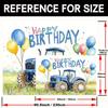 2D Flat Print Tractor Happy Birthday Tapestry Backdrop for Kids Farm Party