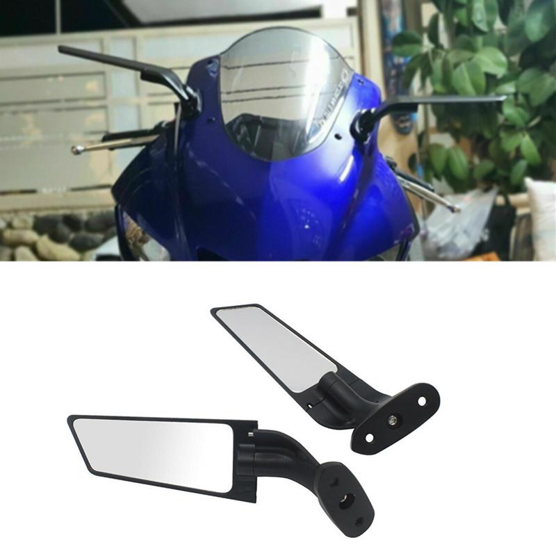 Motorcycle Rearview Mirrors Side Modified Wind Wing Adjustable Rotating Rearview Mirror For YAMAHA R3/R25 R15/V3/V4 2014-2021