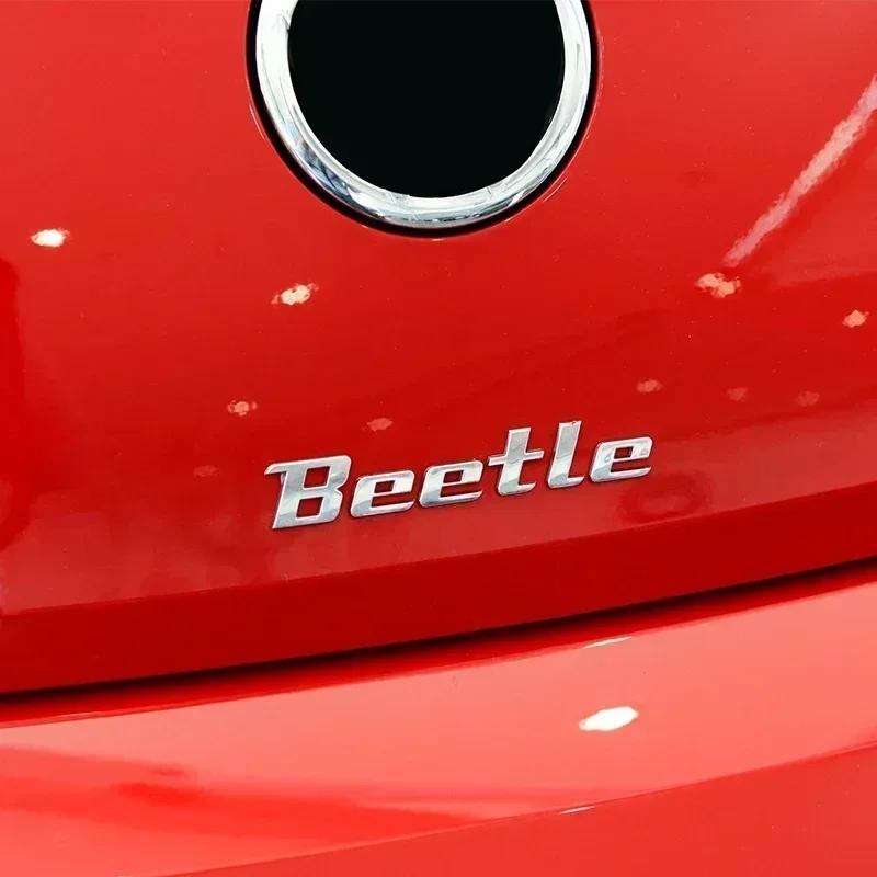 3D Metal Logo Sticker B E E T L E Emblem Badge Rear Trunk Decor Accessories