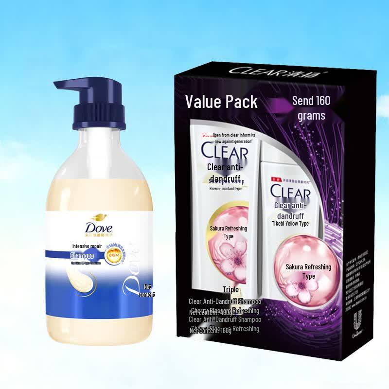 

Dove Intensive Nourishing & Clear Anti-Dandruff Shampoo Bundle