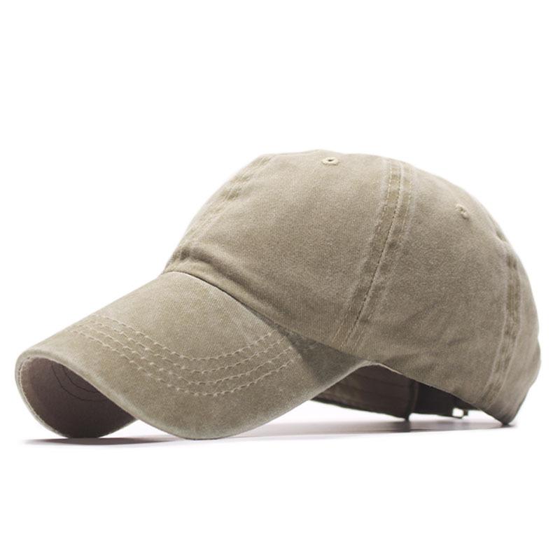 Simple light board fashion cap washed baseball cap men's and women's outdoor sunshade casual hat tide