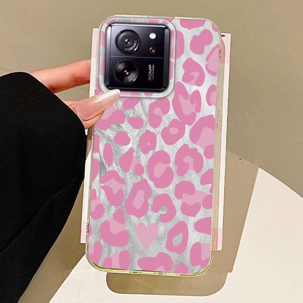 

Винтажный чехол для телефона с черным леопардом для Xiaomi 13T 14T 11 Lite NE Poco X5 M6 Pro X6 X7 X3 Pro NFC C65 C61 M5S Женский Девичий TPU Чехол Xiaomi 11 Lite 5G белый
