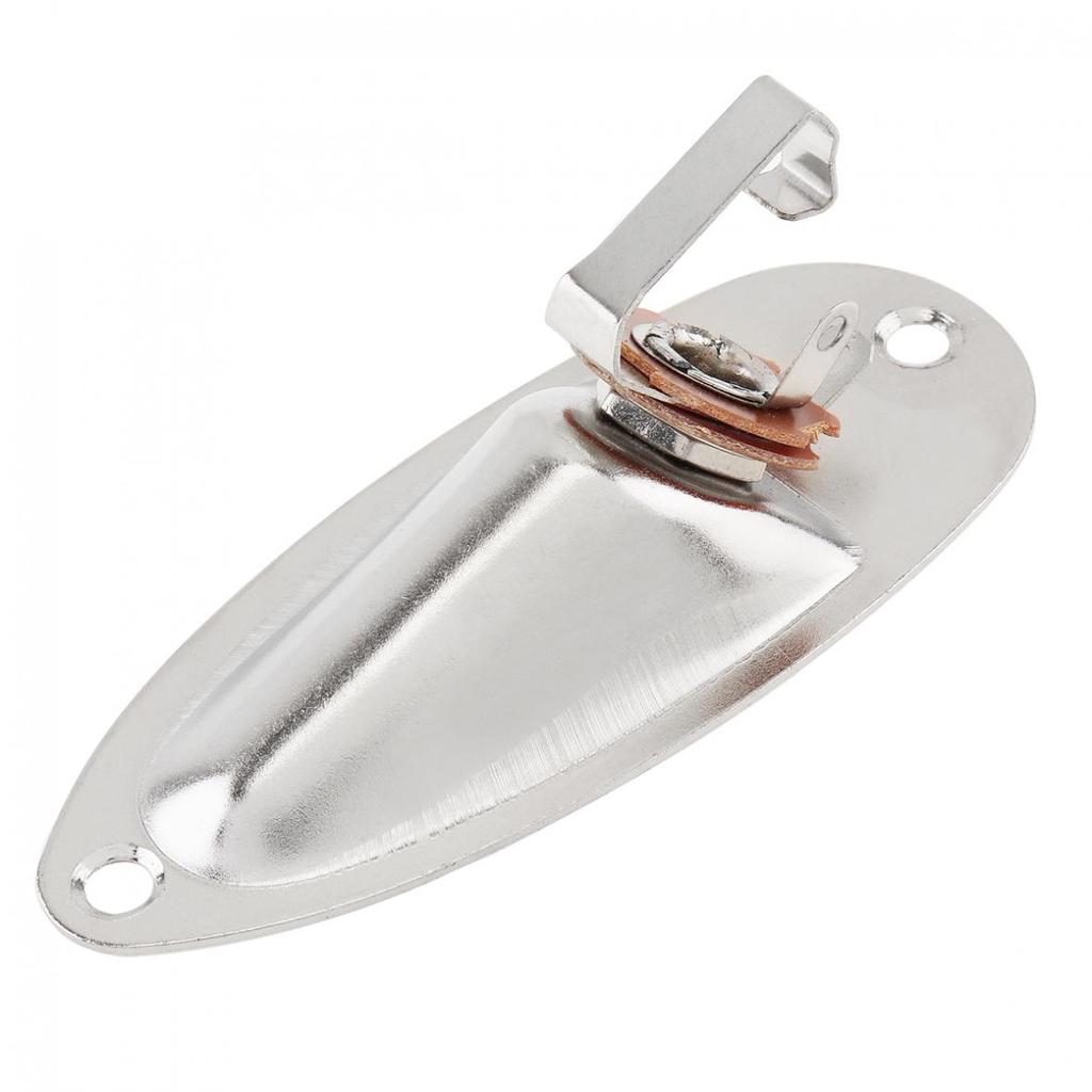 Electric Guitar Pickup Boat Style Output Jack Plate Socket Accessories for FD Strat Electric Guitar