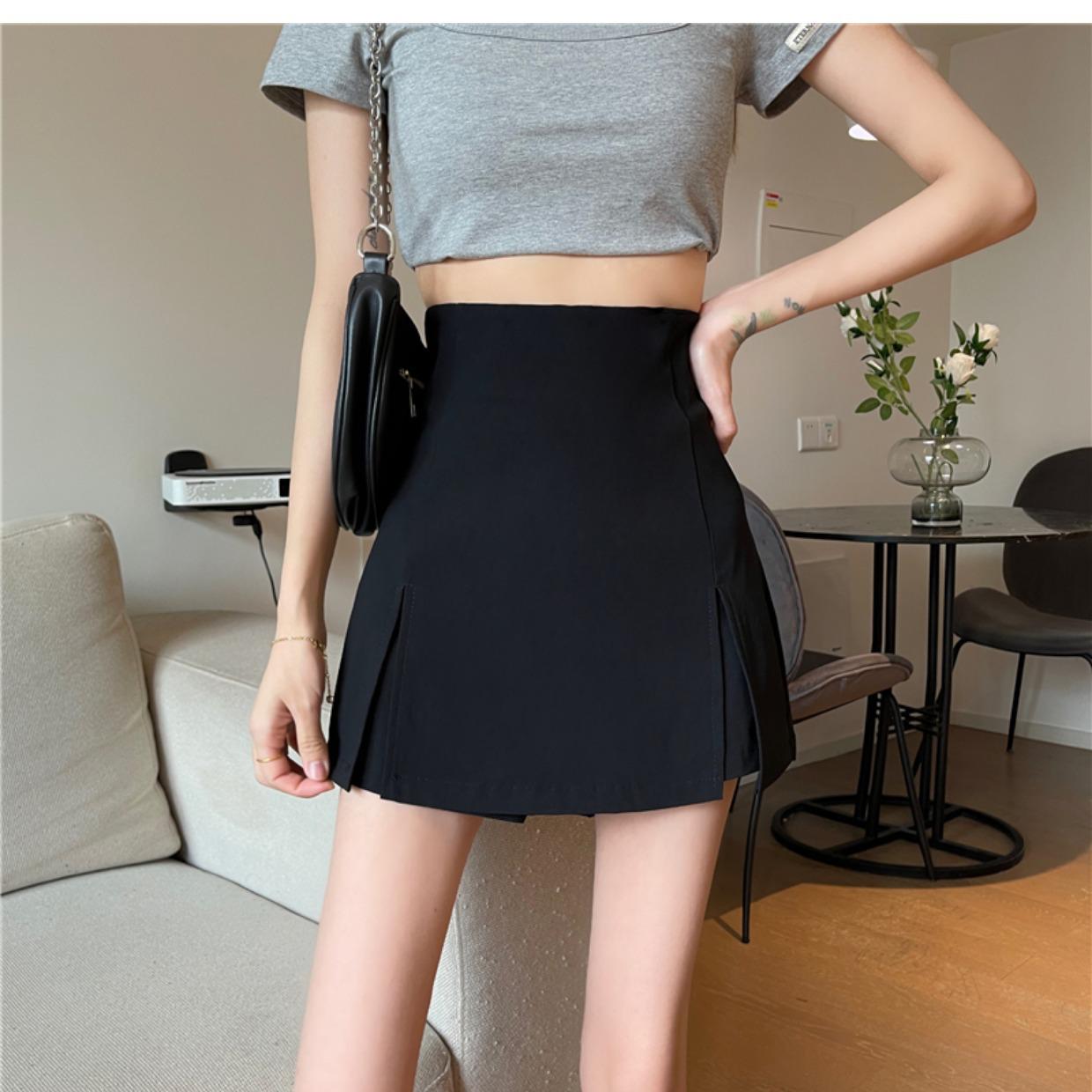 

Versatile High-Waist A-line Midi Skirt for Women - Summer 2024 Collection M чёрный