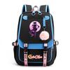 Sailor Moon Cute Anime Printed Student School Bag USB Interface Large Capacity Canvas Bag Computer Bag