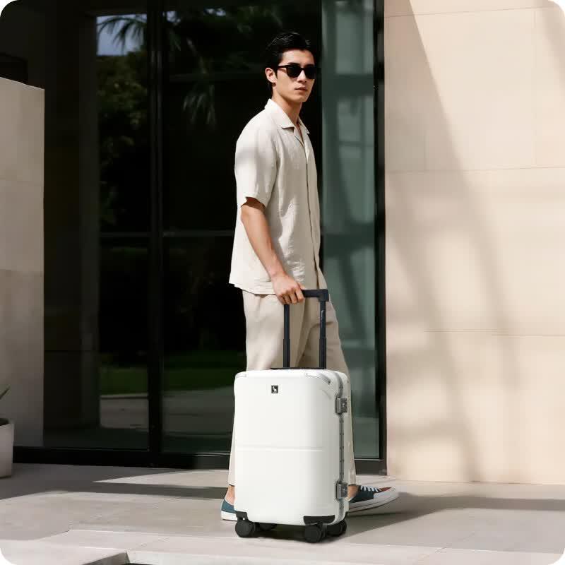 OIWAS Coastline Series 20-inch PC Aluminum Frame Carry-on Luggage