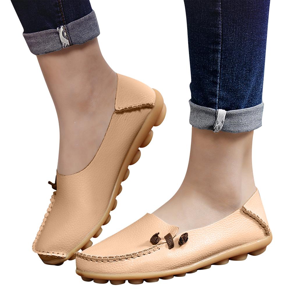 Orthopädische Loafer Schuhe Für Damen Orthopädische Leder Loafer Business Schuhe Für Damen Leichte Flats Lässiger Komfort - Gehschuhe Mit Blume