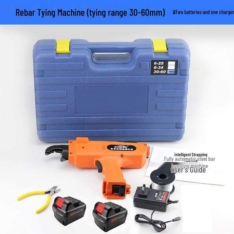 12V Handheld Rechargeable Electric Rebar Tying Machine with Lithium Battery