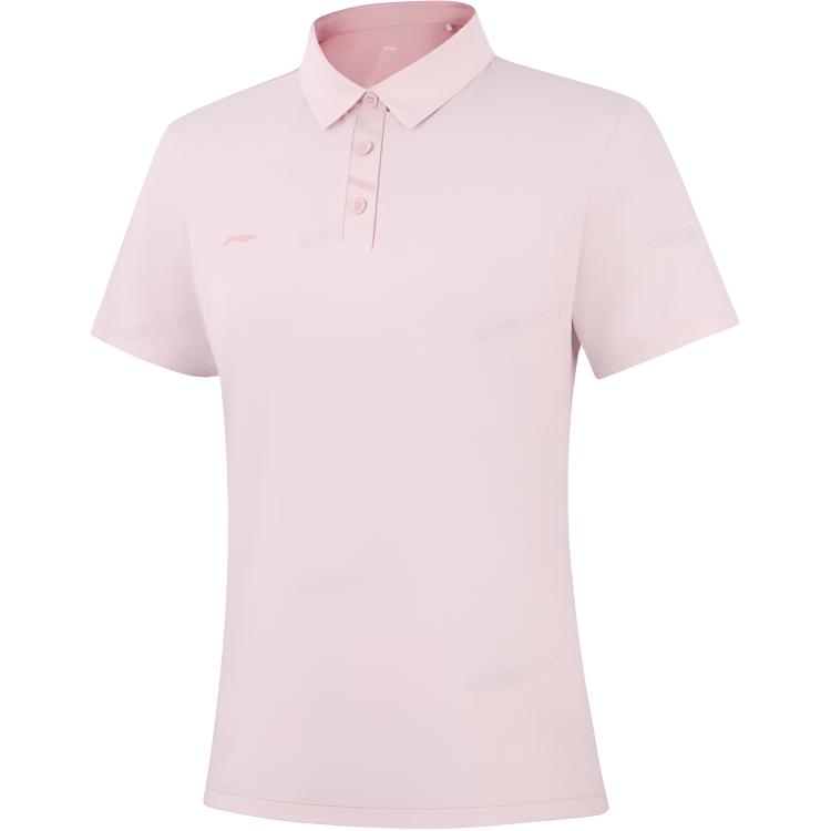 Li-Ning Plain Minimalist Versatile Short Sleeve Polo Shirt Women tops APLW480-4 XS
