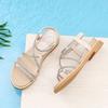 Fashion With Low Heels Roman Style Sandals for Women Vip Luxury Summer Chic and Elegant Woman Shoes Cheap Liquidation Casual Daily Shoe