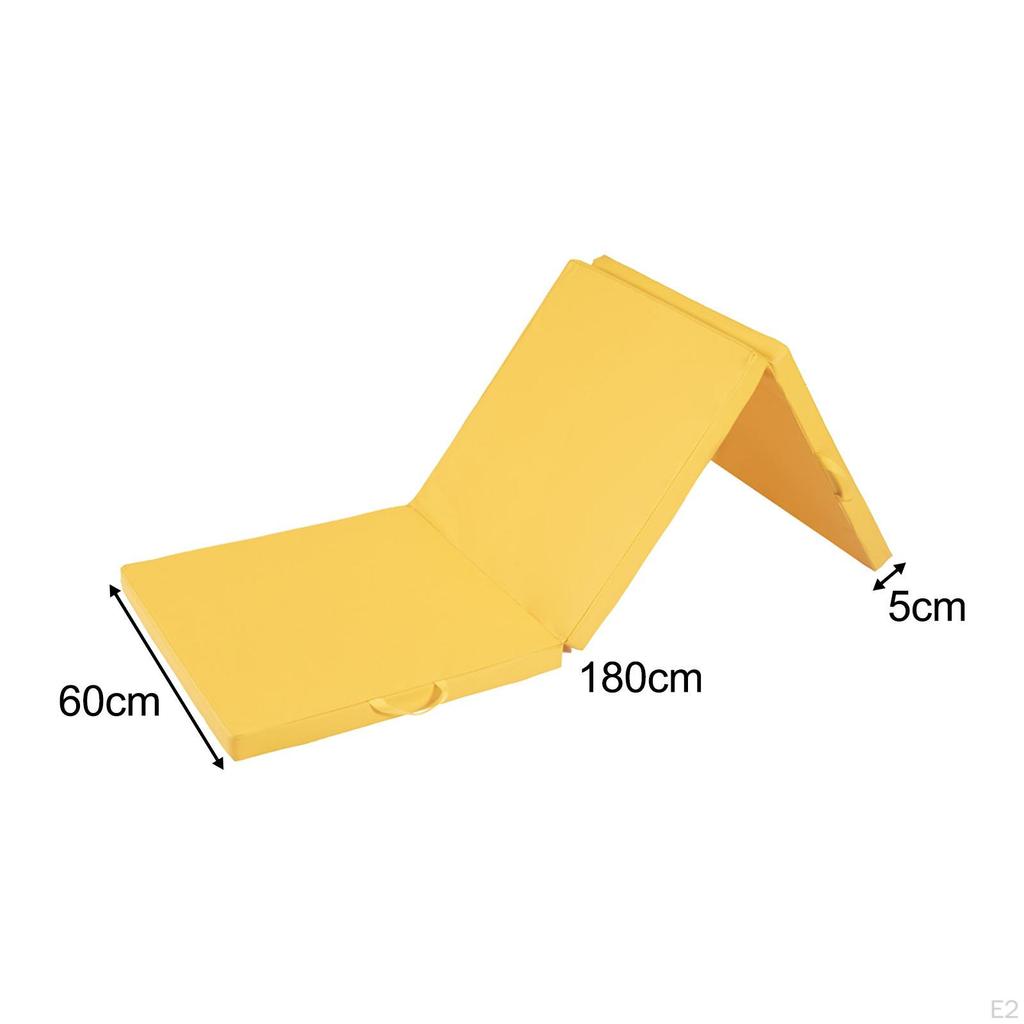 Collapsible Exercise Mat Foldable Yoga Pad for Gymnastics Balance