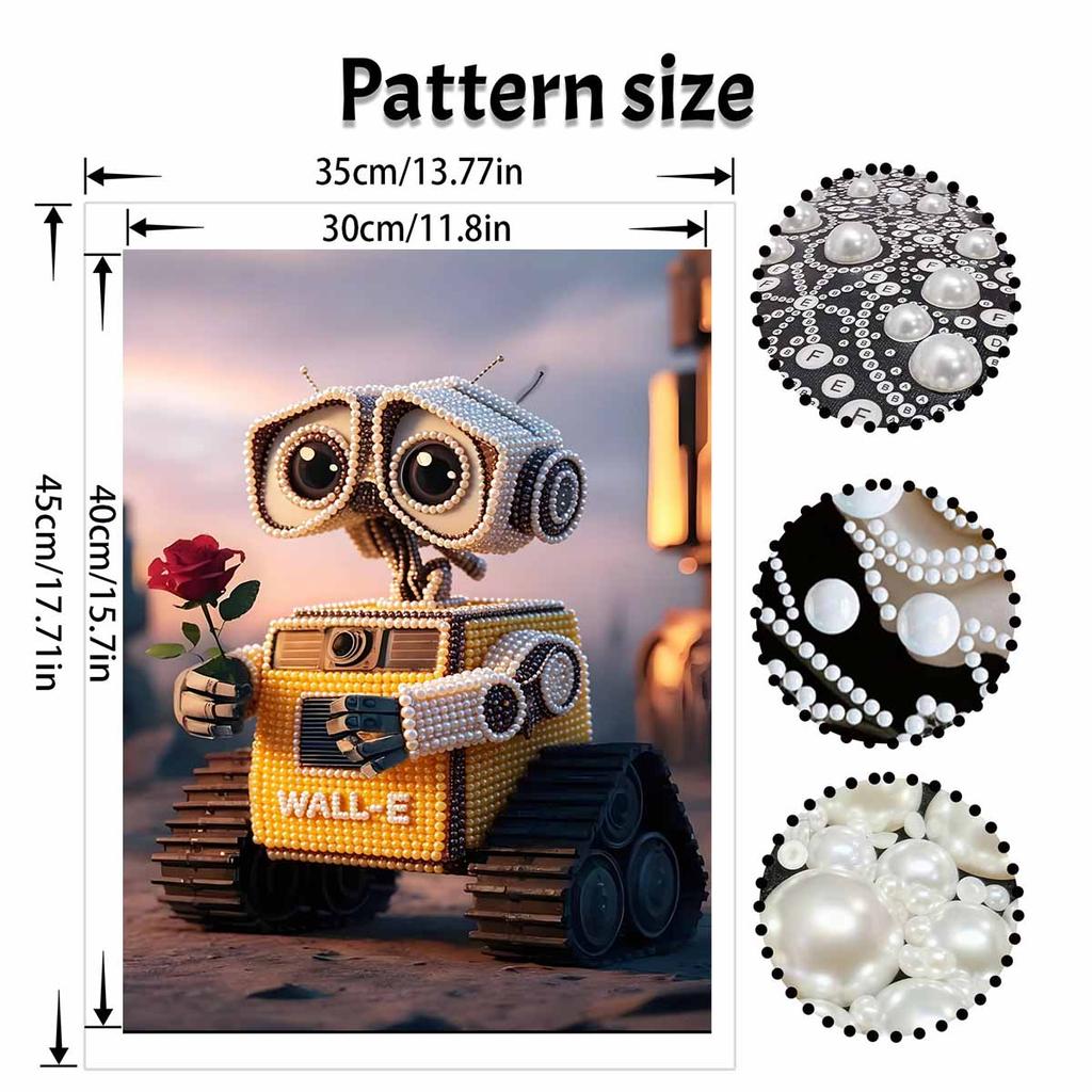 Disney DIY Perlenkunst WAND E Kreativer Stil Illustration Dekorative Kunst Kreatives Ornament Geschenk für Freunde Schreibtischdekoration