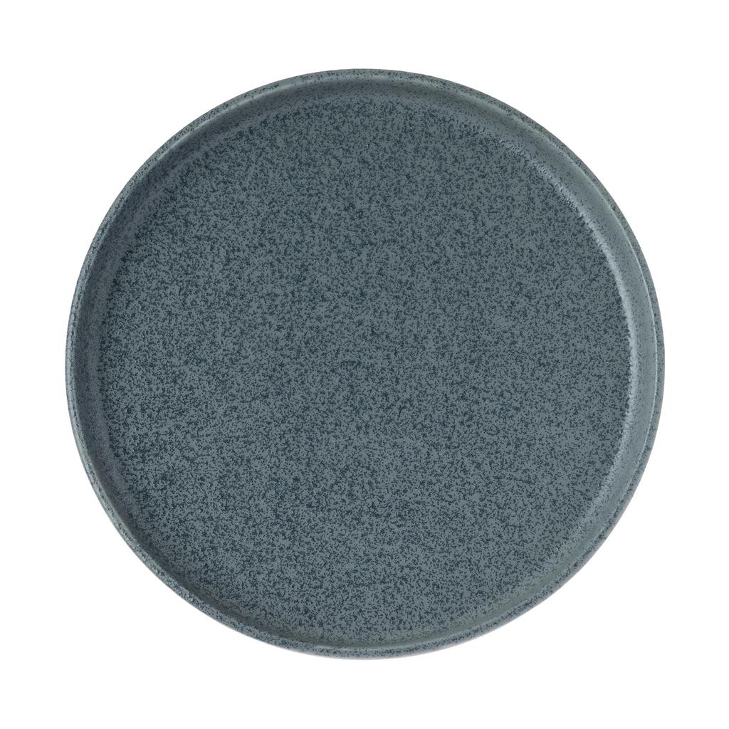 Tatara Round Flat Dishwasher and Microwave Made in 230451 Plate, Gray, Ceramic, 20cm, Safe, Japan,