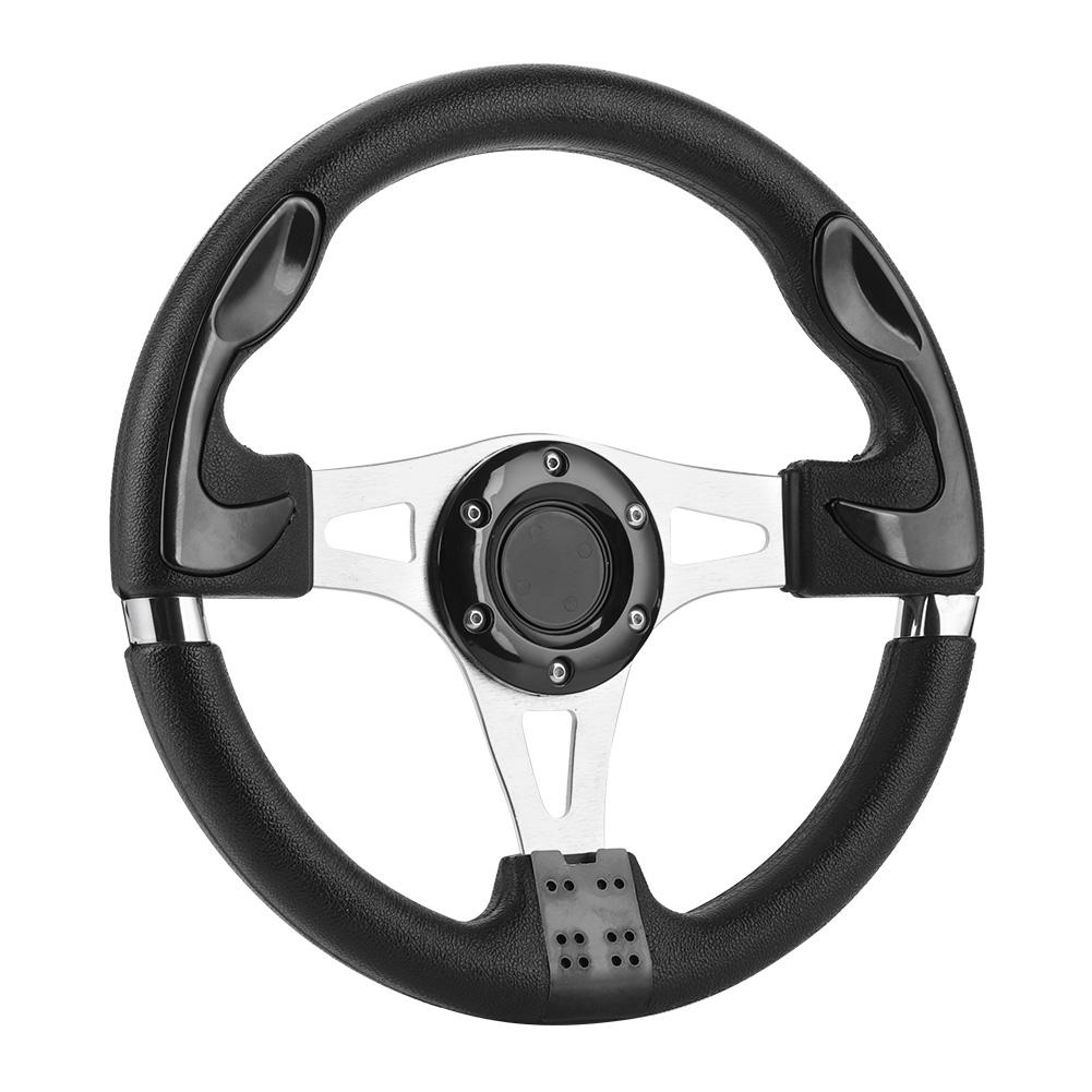 320mm 12.5in Car Sport Steering Wheel with Horn Button Universal Auto Modified PartsBlack