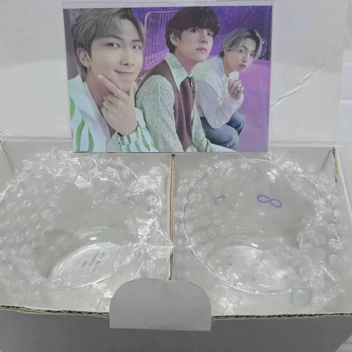 

Bts Microcosm Glass Set With Photo Card Full Set Bts Sowoozoo