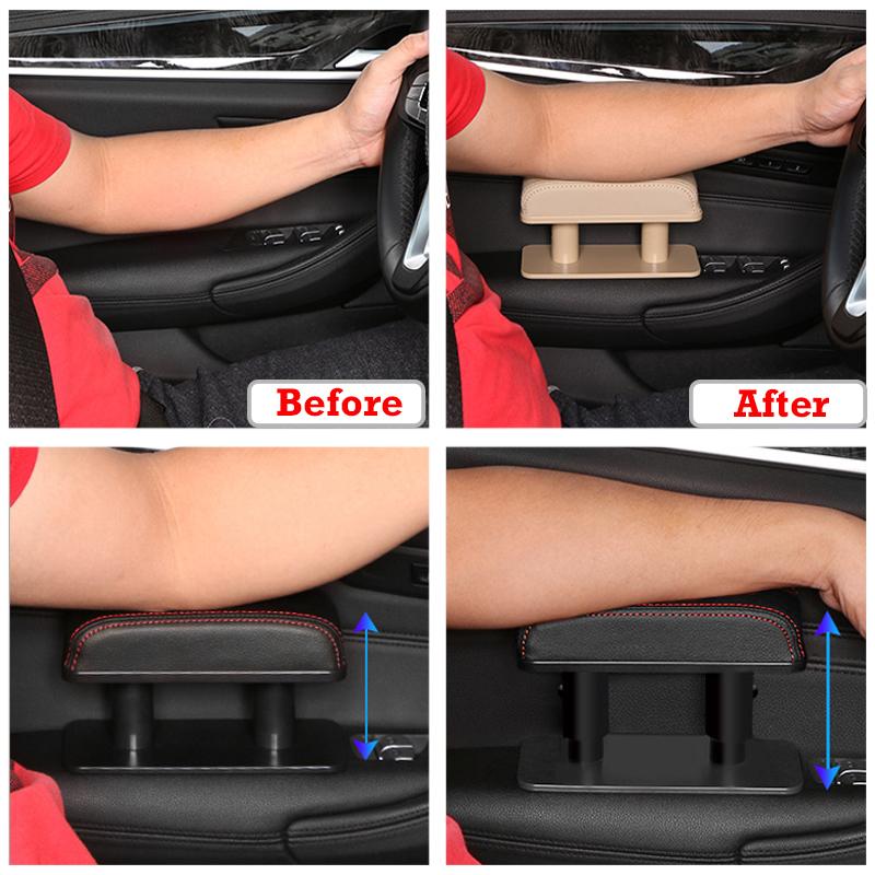 Car Armrest Heightening Pad Adjustable Elbow Support Pads Non-slip Wear Resistant Center Console Arm Rest Mat Vehicle Accessory