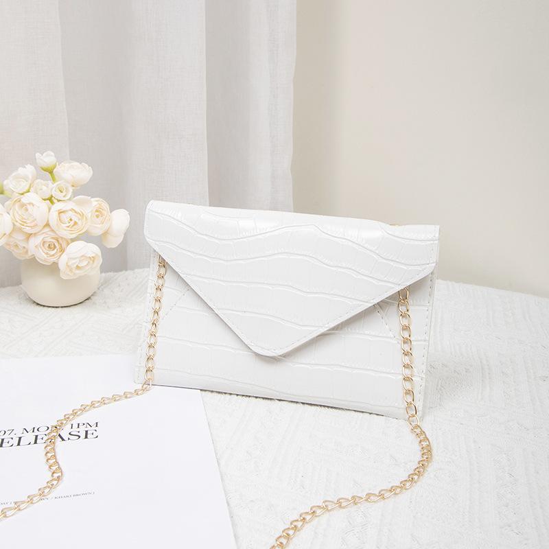 New Fashion Card Bag Clutch Bag Envelope Bag Stone Pattern Multifunctional Waterproof Glossy Retro Card Bag