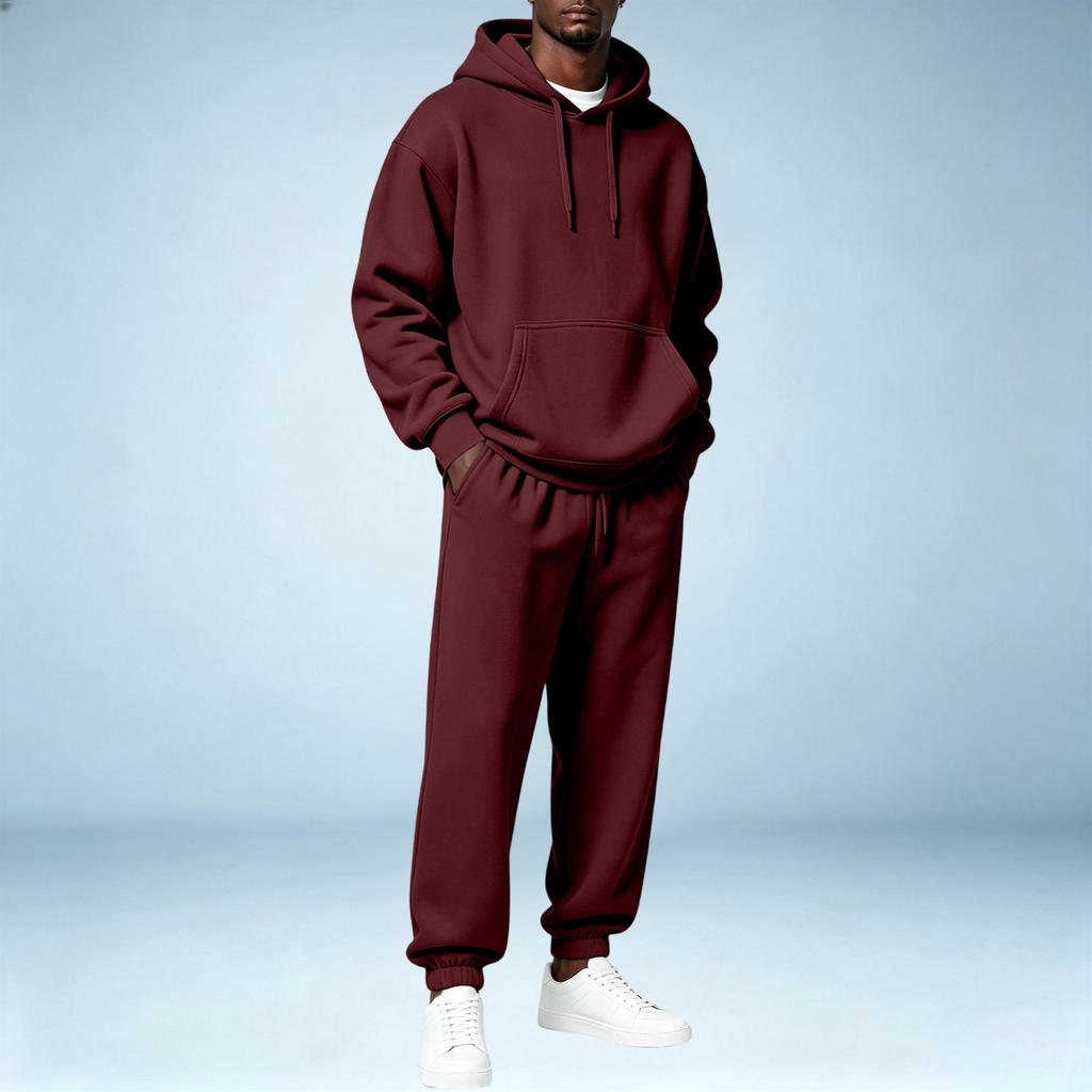 Herren Pullover Hoodie Sweatshirt Sportliches Set