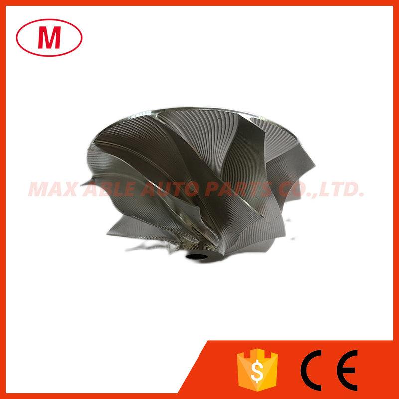TD04HL 39.60/51.00mm 9+0 blades Turbo Billet Compressor Wheel/Aluminum 2618/Point Milling/Turbocharger Impeller for CHRA/Core