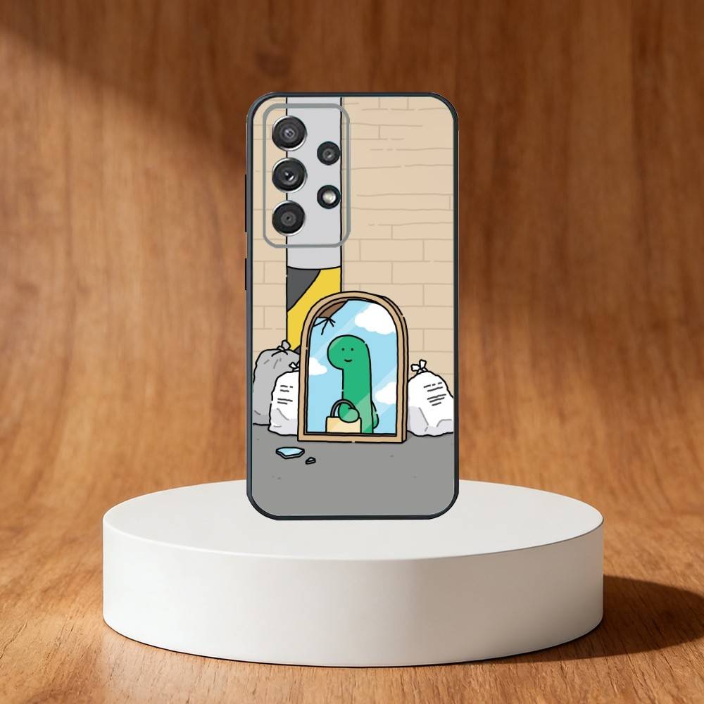 Coque de téléphone découpée Dinosaure JOGUMAN Studio Pour Samsung S25,S24,S21,S22,S23,S30,Ultra,S20,Plus,Fe,Note,10,9,5G Housse Noire