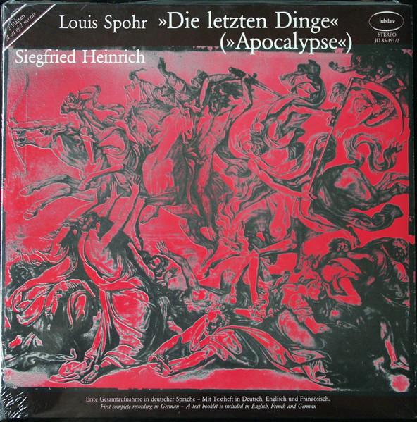 

LP Record LOUIS SPOHR SIEGFRIED HEINRICH FR Die Letzten Dinge Apocalypse JU851912 1983 Germany Classical Used