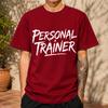 2026 New Pure Cotton Tshirt Fitness Personal Trainer Print Casual Short Sleeve