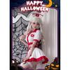 Nurse Halloween Sexy Nurse Costume Cute Nurse Red and White Nurse Mesh Set for Photo and Costume Parties [ChicFlow] Costume, Cosplay, Set, Costume,