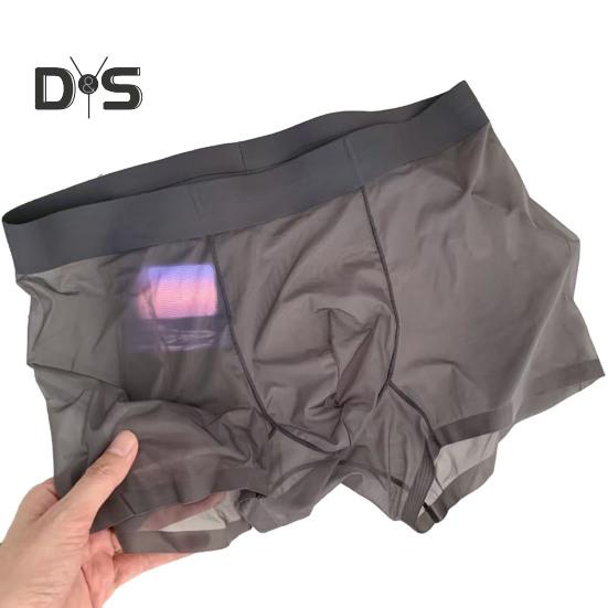Men Boxer Underwear Elastic Mid-Waist Design U-Convex Thin Perspective Shorts Briefs Seamless Panties Daily Wear