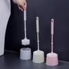 Household Elegant Toilet Brush Set Toilet Cleaning Brush Toilet No Dead Angle Brush Long Handle Soft Hair Toilet Cleaning Brush