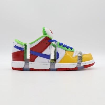 FD8777-100 Nike Dunk Low SB eBay Sandy Bodecker Bianco Rosso Giallo (Uomini)