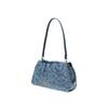 Coach Faye 26 Gold Buckle Denim Presbyopia Cloud Bag Fabric Underarm Crossbody Shoulder Bag Medium Women's Blue