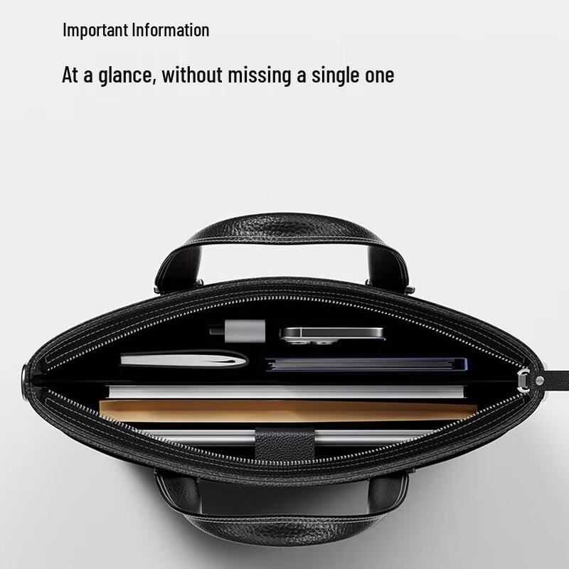 Septwolves Leather Business Briefcase