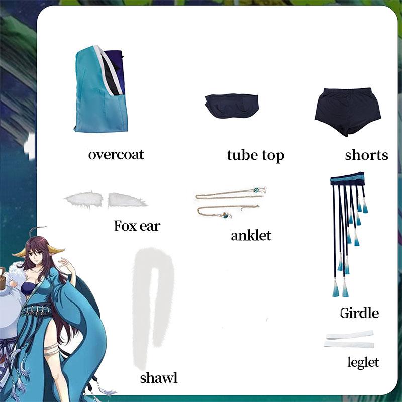 Spirit Fox Matchmaker Cosplay Costume Halloween Cos Anime Woman Roleplaying
