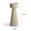 Minimalist Marble Candle Holder for Wedding Party Dinning Vintage Travertine Stone Taper Candlestick Holder for Home Decor