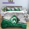 Sportverein Werder Bremen Pattern Bedding Quilt Set  Home Decoration  Gift (1 * duvet cover + 2 * pillowcase  without core)