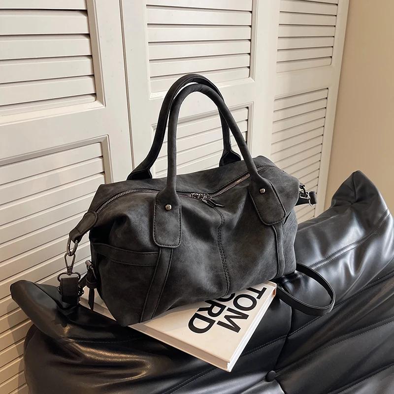 

Сумки на плечо из искусственной кожи в стиле ретро для женщин, корейская мода, вместительная сумка через подмышку, женская сумка через плечо, сумки-тоут