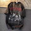 Skull Skull Vintage Retro Streetwear T-shirt Shirt Sports Cotton