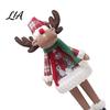 Lighted Christmas Figurines LED Figurine, Swirling Glitter Santa Claus Elk Snowman Indoor Holiday Party Decor Decoration with Music for