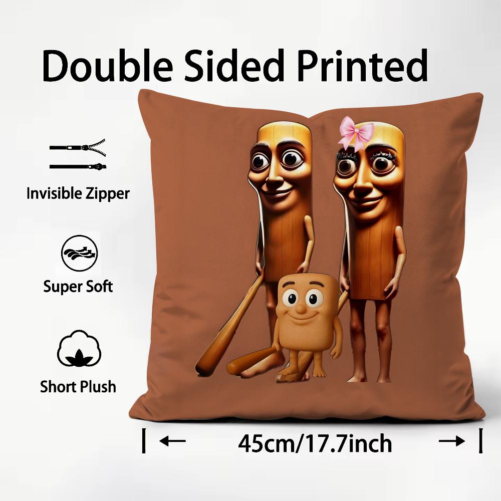 

Tung Sahur Tralalero Tralala Cushion Cover Plush Fabric Soft DoubleSided Printed Sofa Warm Winter Home Child Gift Pillow Case 30x30cm