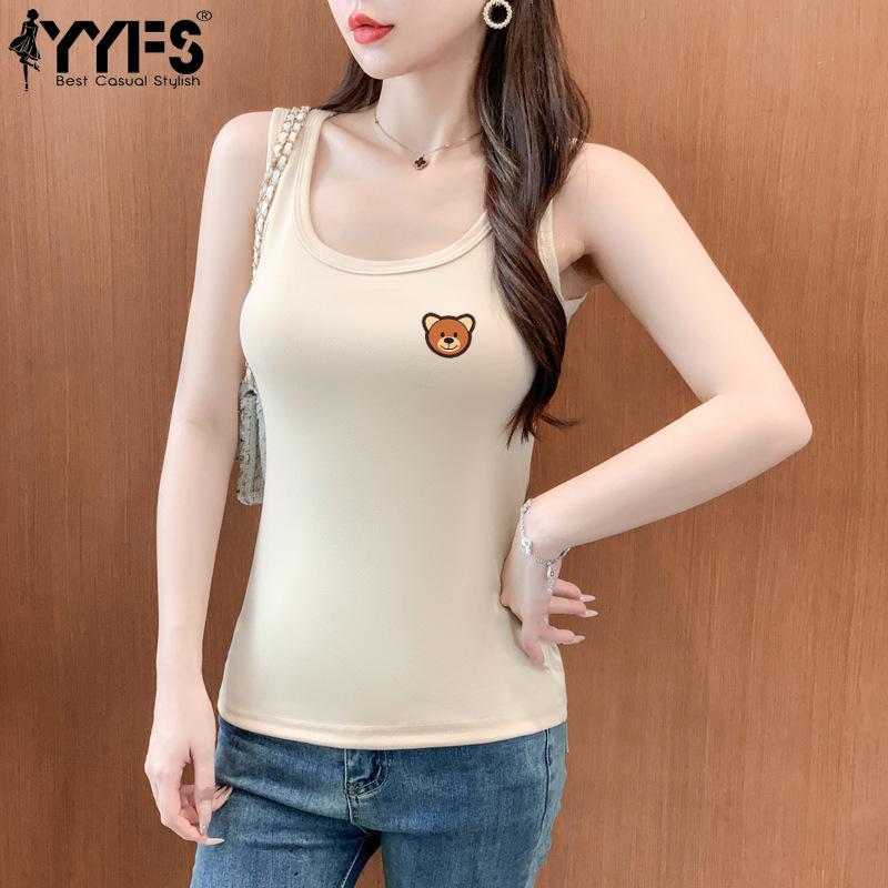 YYFS Damenmode Casual Sommer Frühling Ärmellos U-Ausschnitt Blusen & Hemden