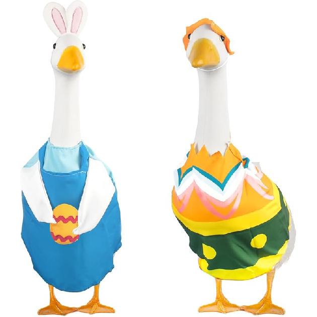 3 Pcs St. Patrick's Day Goose Outfits Valentine's Day Goose Costume Cute Easter Goose Clothes Porch Goose Outfits
