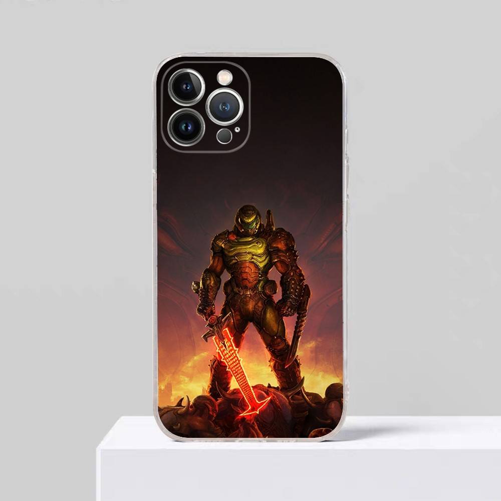 

Game D-DoomS E-Eternal Phone Case For iPhone 17 16 11 12 13 14 15 Pro Max Plus Cover Clear Case iPhone 13 pro
