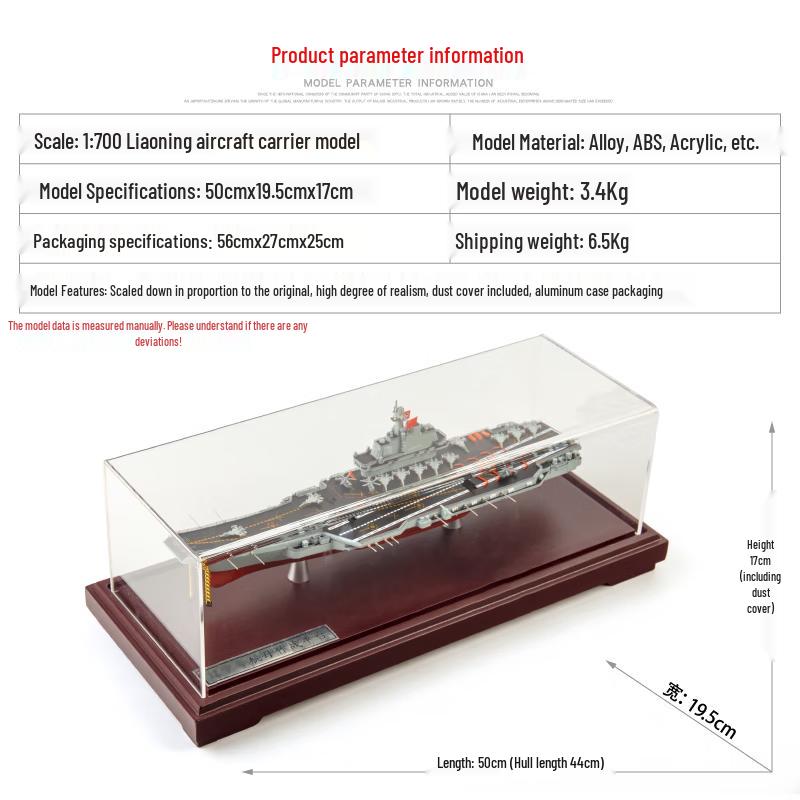 Liaoning Aircraft Carrier Scale Model
