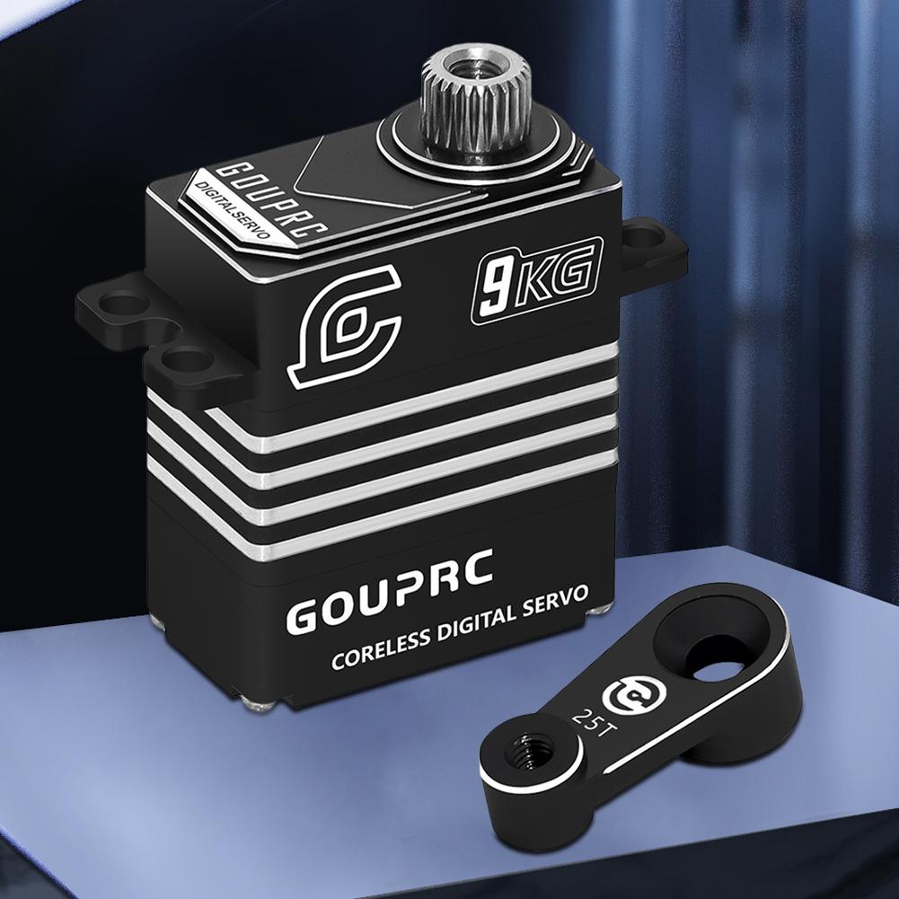 9KG Waterproof Metal Gear Servos All Metal Coreless Digital Servos for 1/18 TRX-4 TRX-6 SCX10 III RC Crawler Car